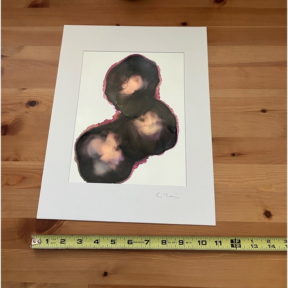 New Original Signed Artwork Alcohol Ink on Paper 156 - Picture 5 of 5